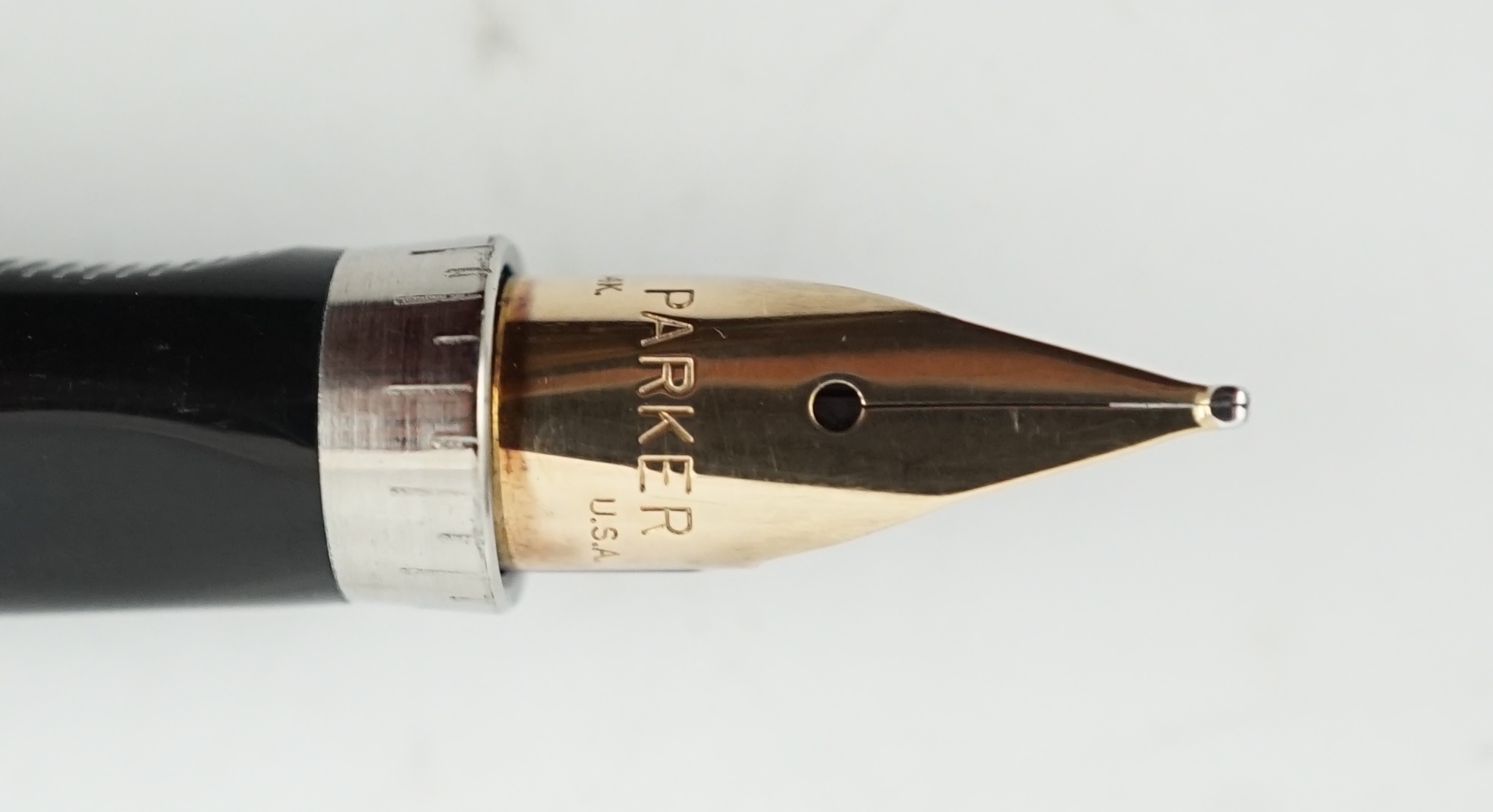 A Parker 75 Sterling silver Cieslé fountain pen, boxed